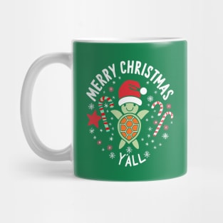 Merry Christmas Y'all - Tiny Turtle Xmas Mug